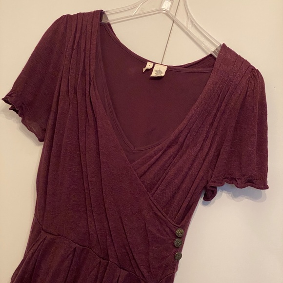 Moth I Anthro I Y2K I Sideswept Sweater Dress I Purple Motif - Picture 13 of 16